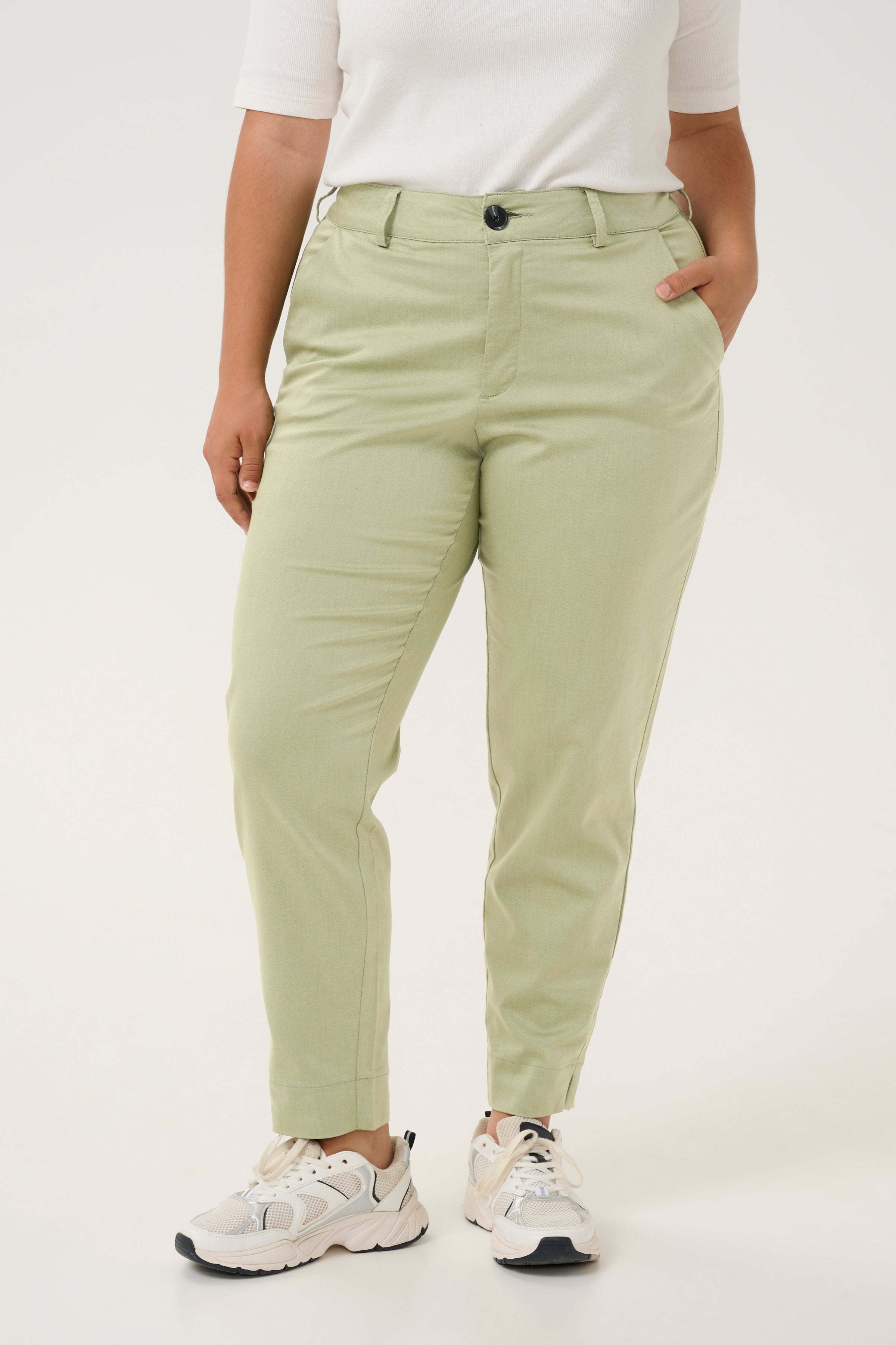 KCLeana Chino 7/8 bukser Lysegrøn
