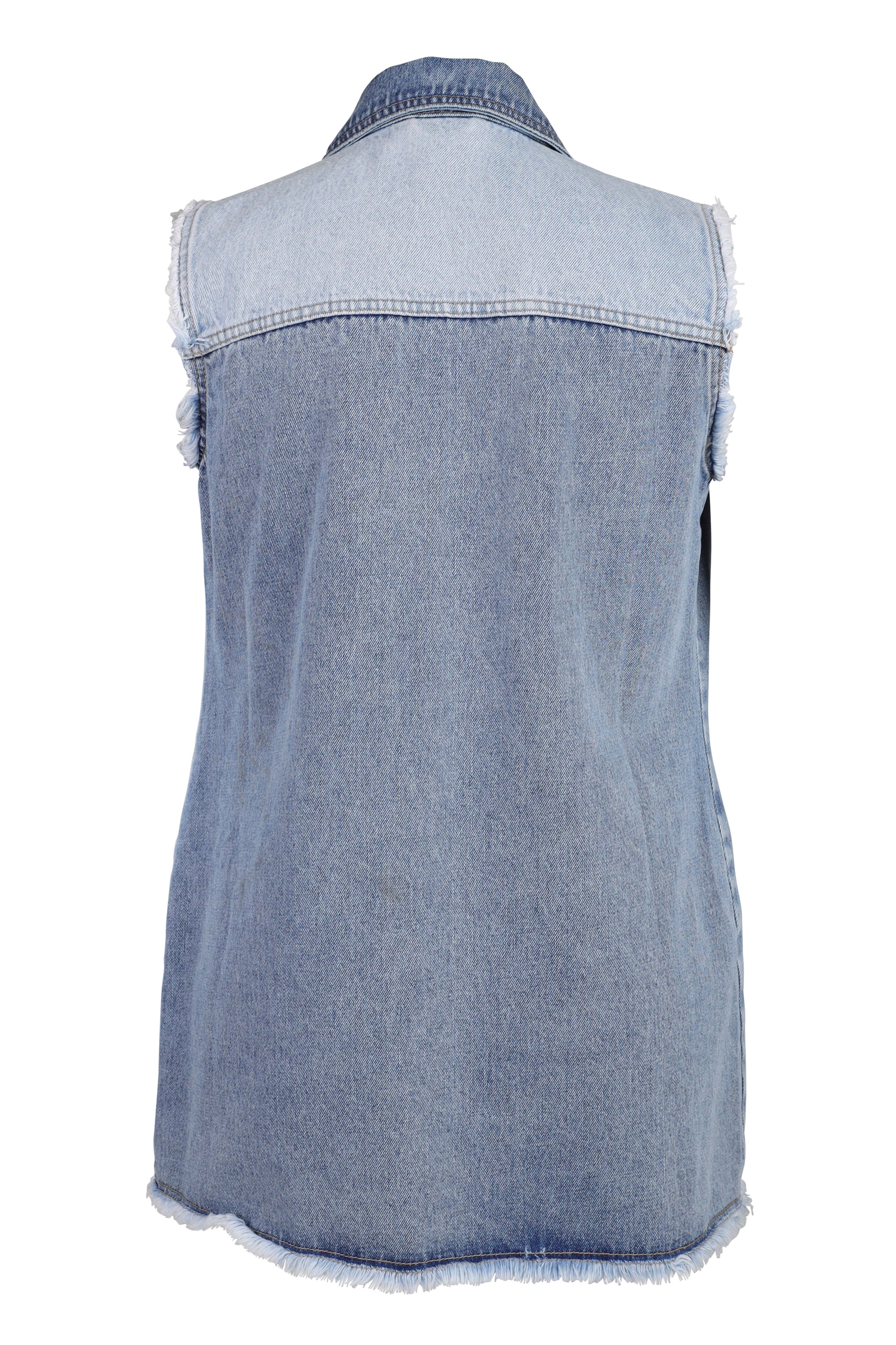 Avery Denim Lang vest