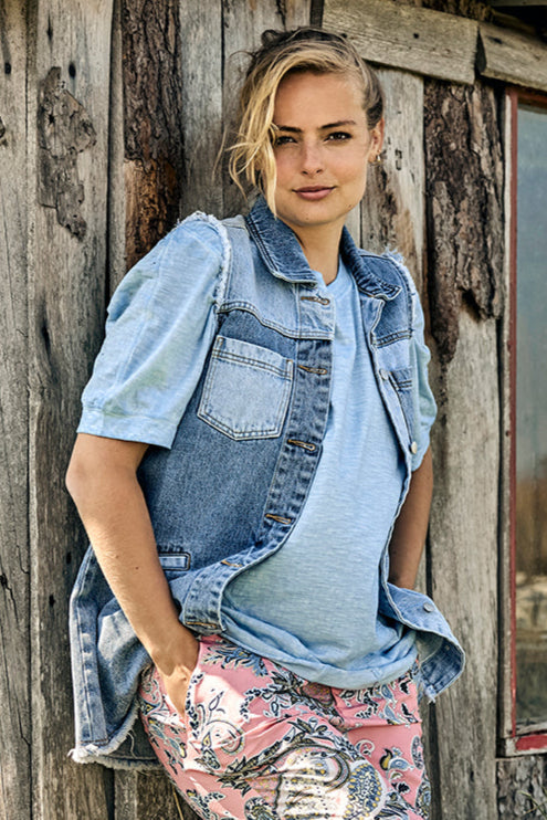 Avery Denim Lang vest