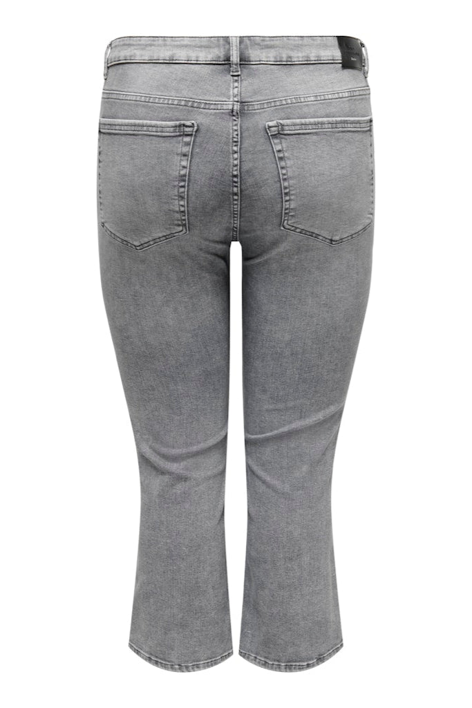 Willy Cropped 3/4 Flared Jeans Grå "30