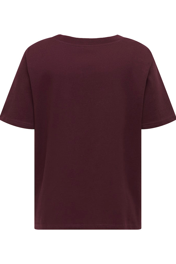 Riri T-shirt Vinrød