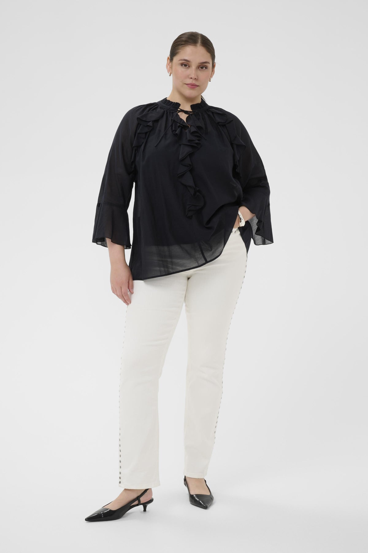 KCflori Blouse Sort