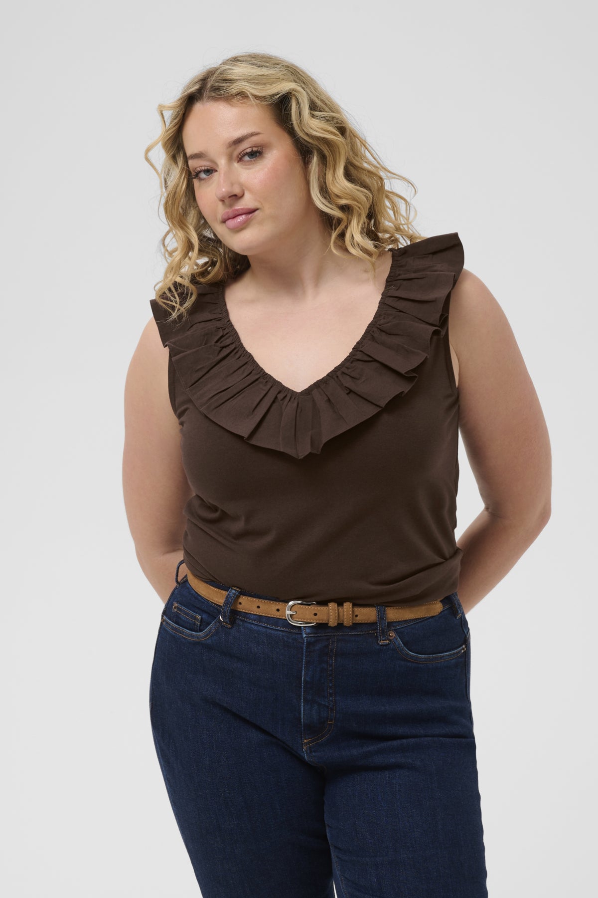 KCdiddie Flounce Top Brun