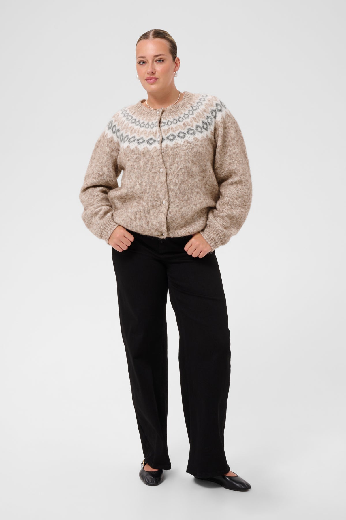 KCbettany Strik Cardigan Beige