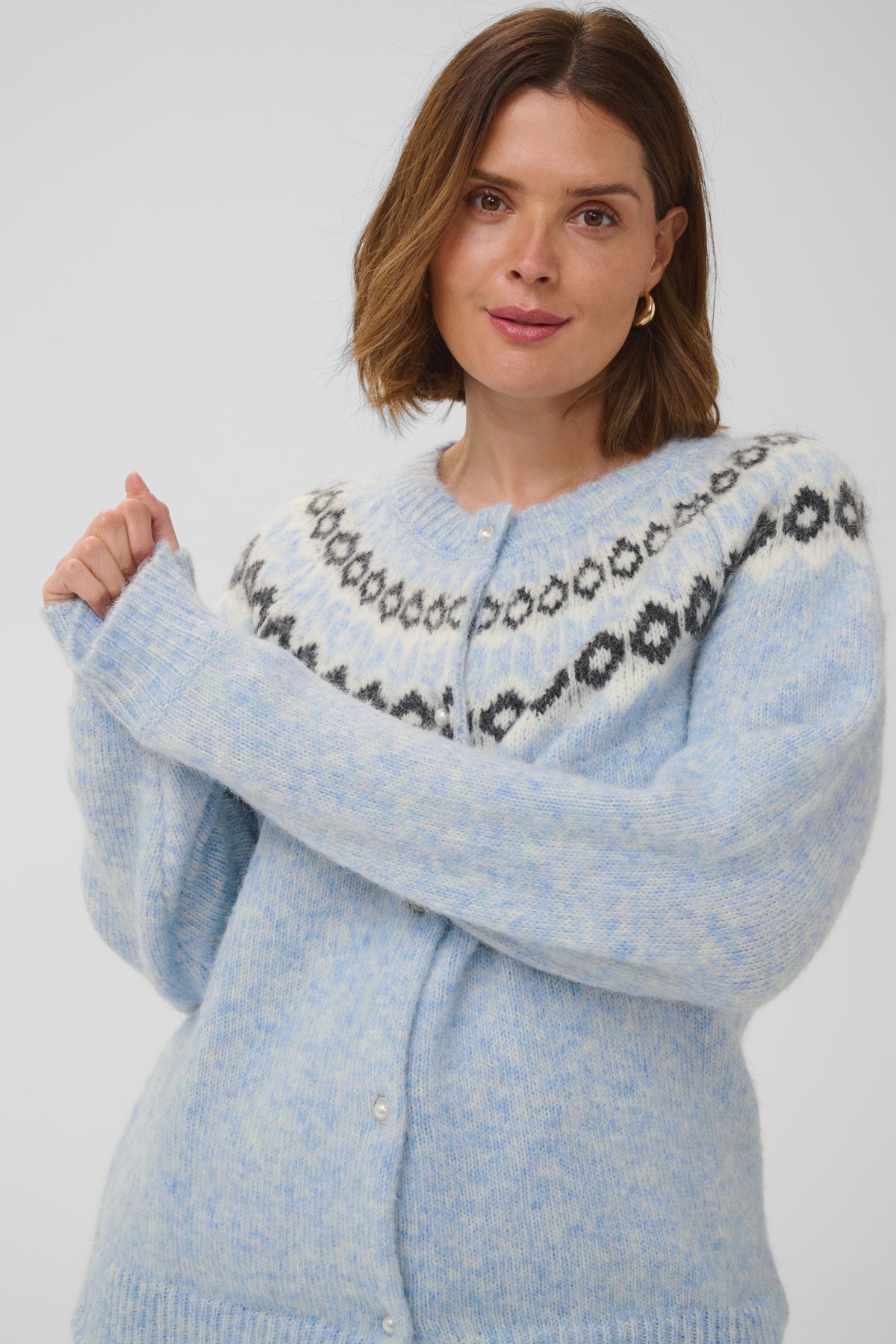 KCbettany Strik Cardigan Blå