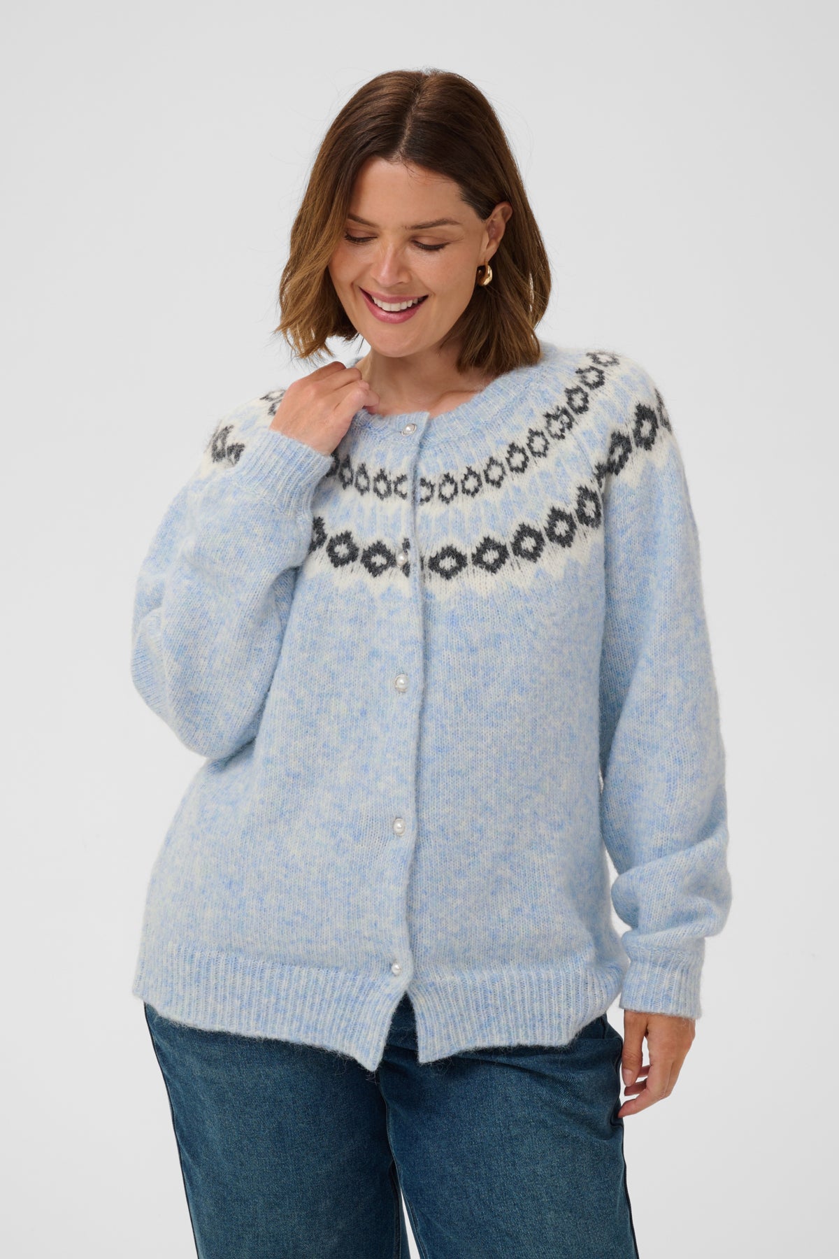 KCbettany Strik Cardigan Blå