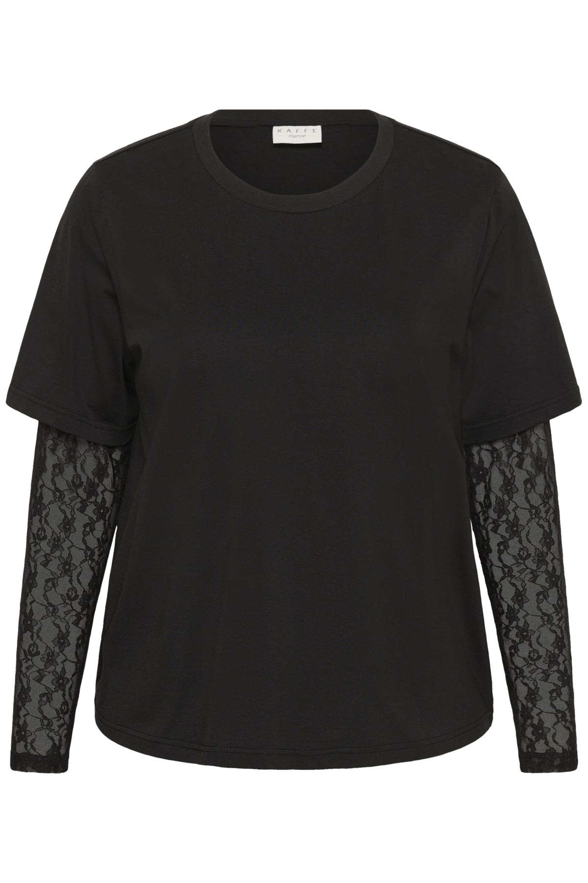 KCdori T-Shirt med blondeærmer