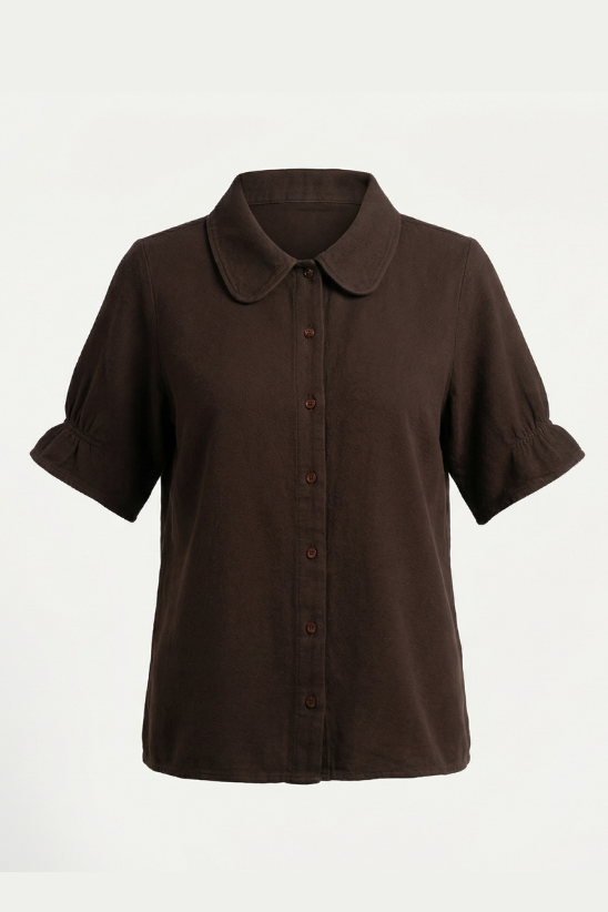 Eja Skjorte Bluse Brun