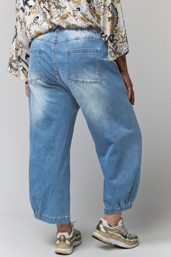 Clara Baggy Bukser Lyseblå Denim