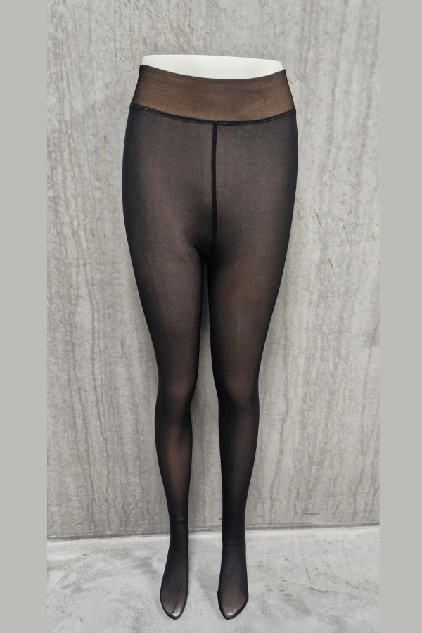 Strømpebukser med fleecefor