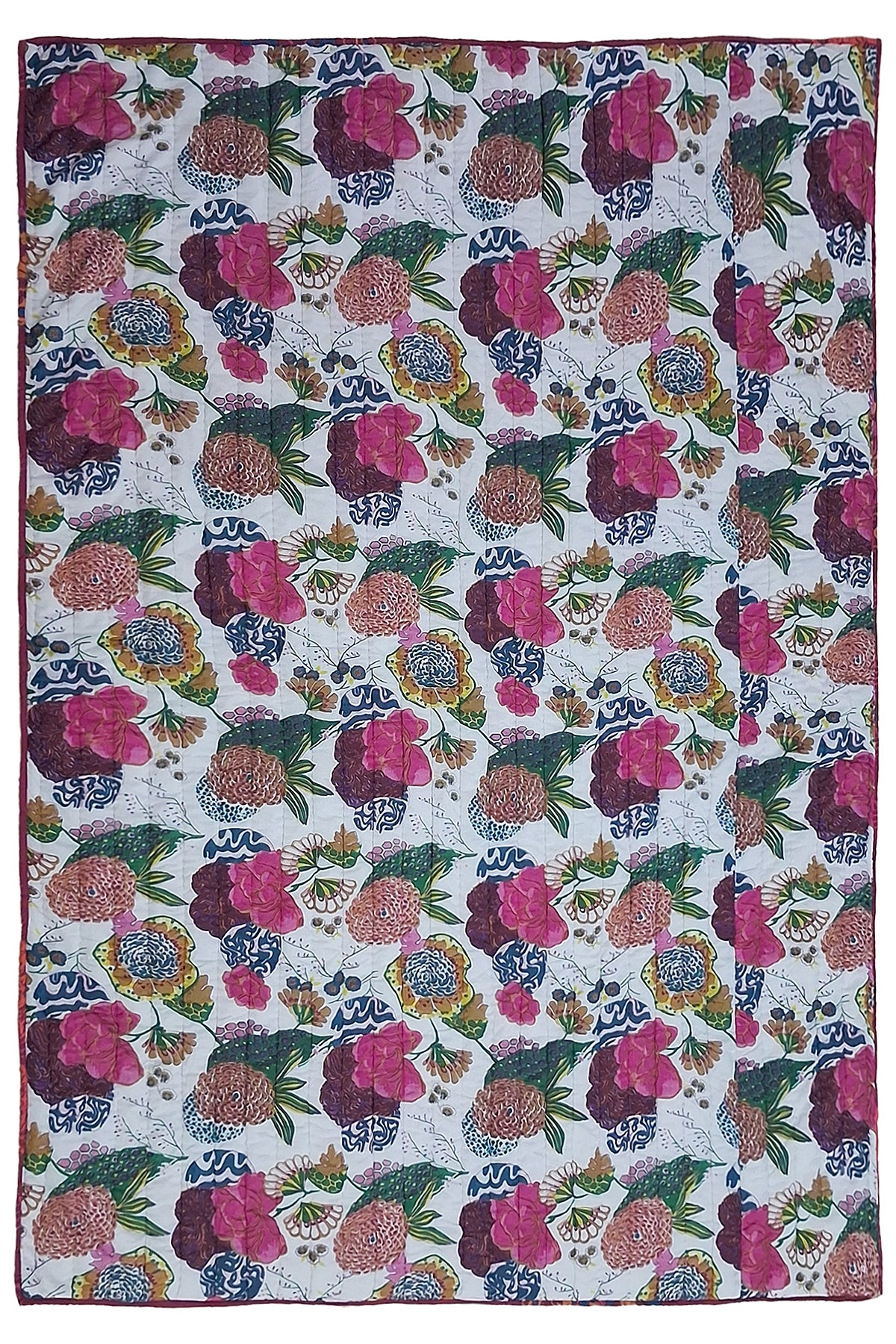 Ruby Quiltet Tæppe Pink
