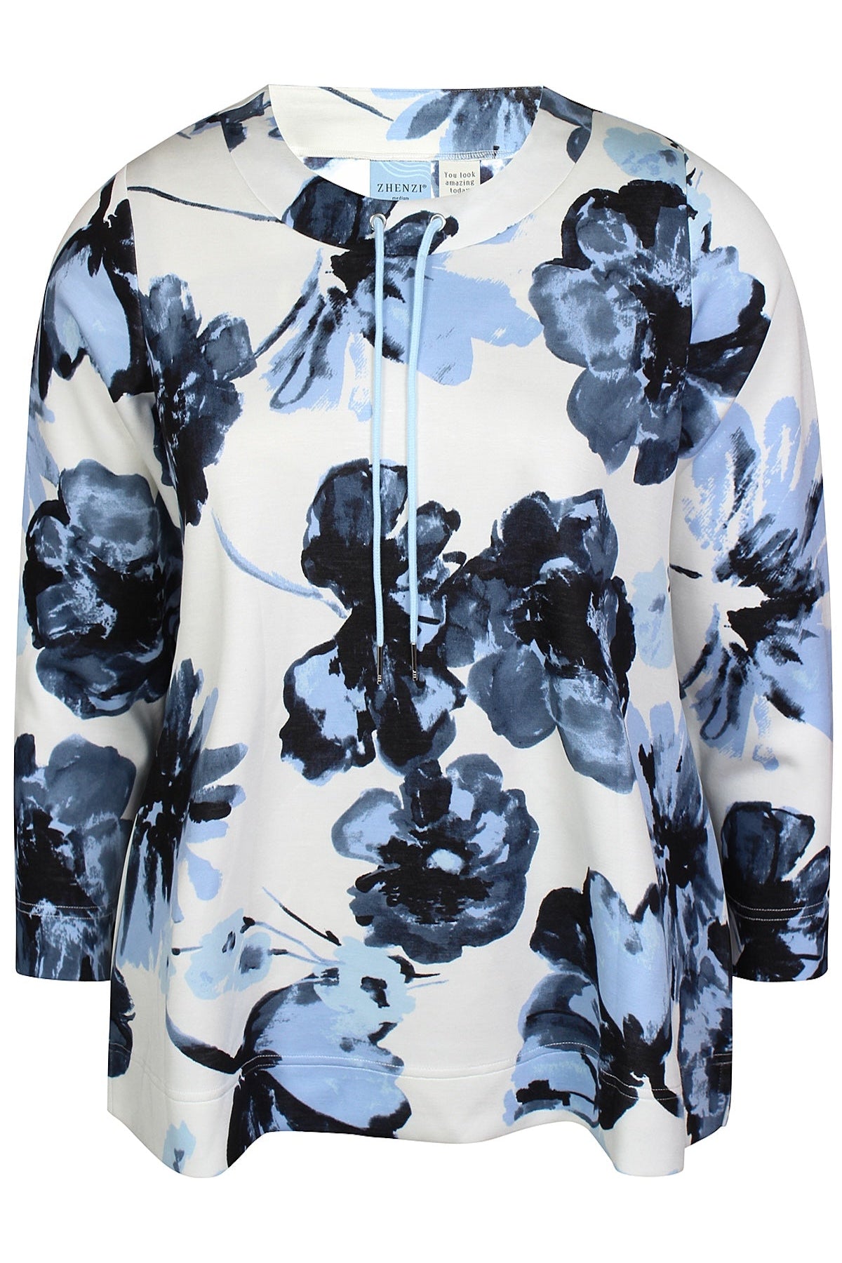 Mya Sweatshirts Bluse Blå