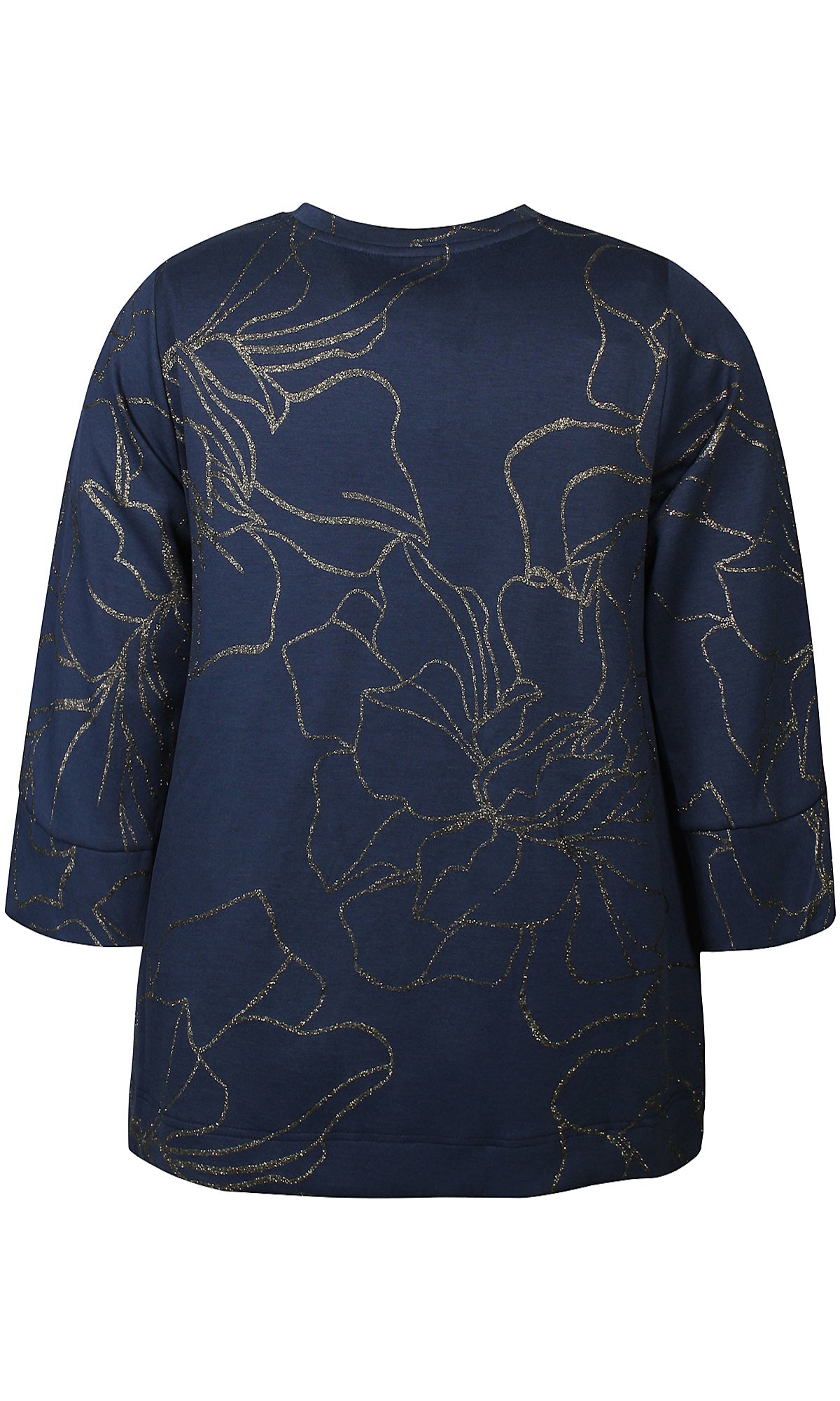 Mya Bluse Navy med sløfte