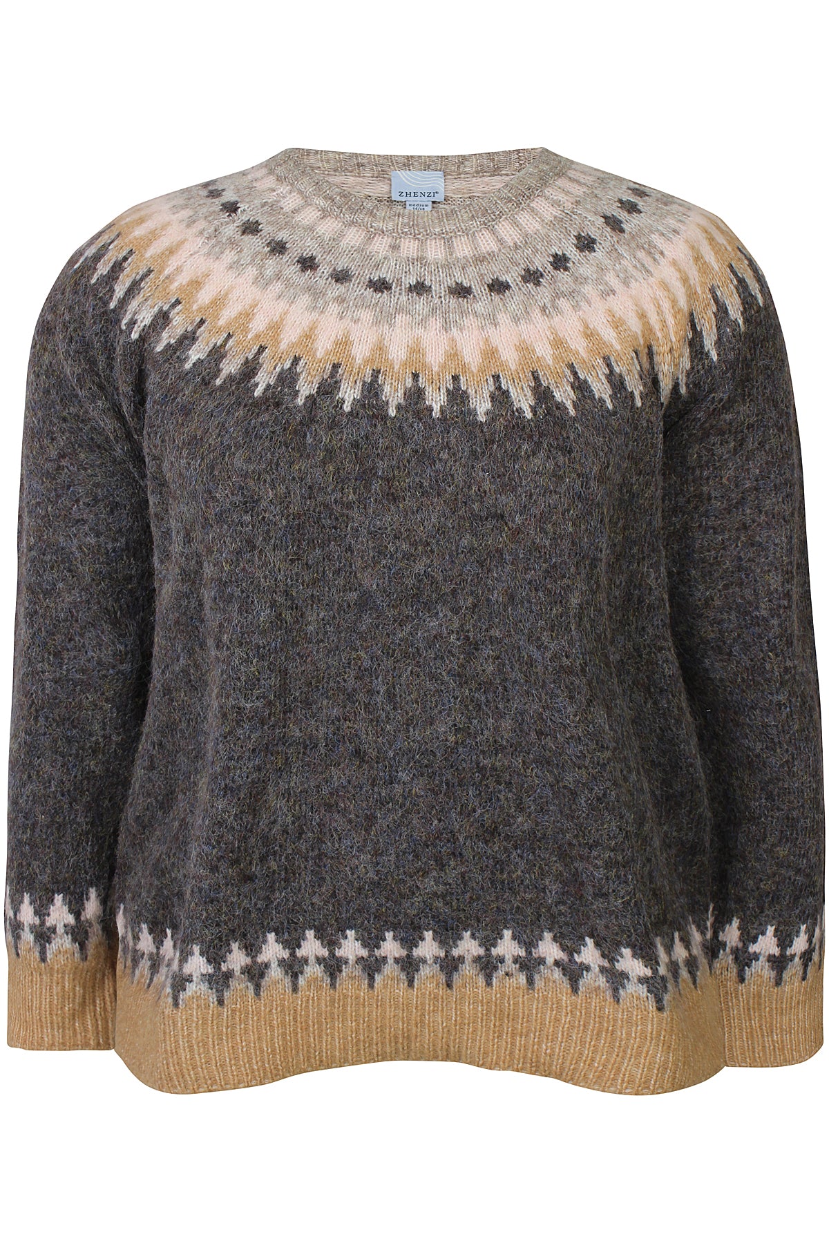 Myrna Strikbluse Brun