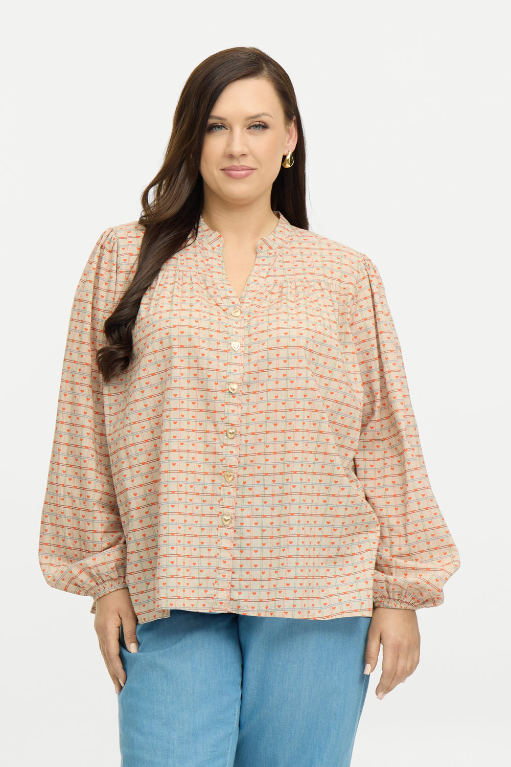 Yara Bluse med hjerter