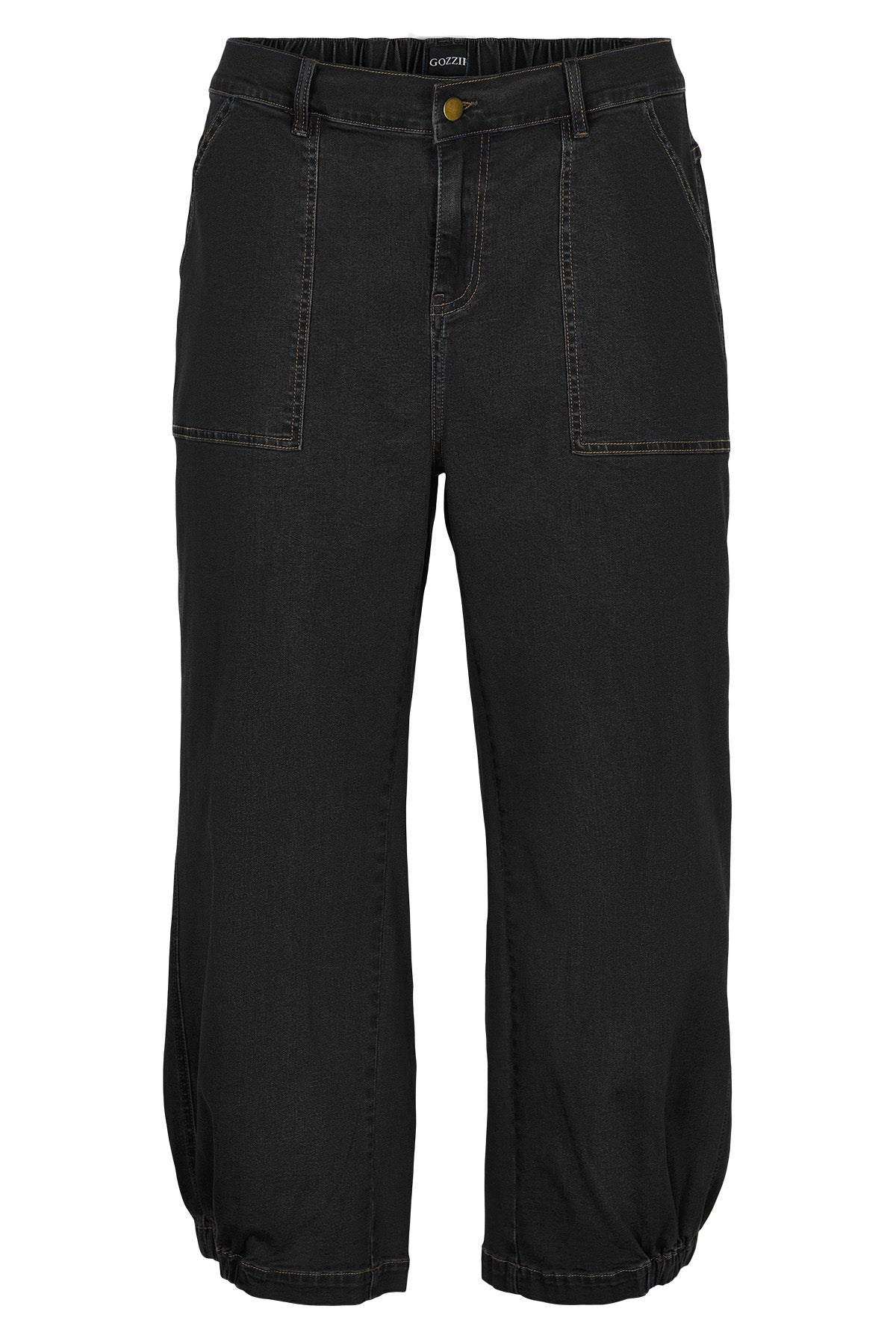 Clara Baggy Bukser Sort Denim