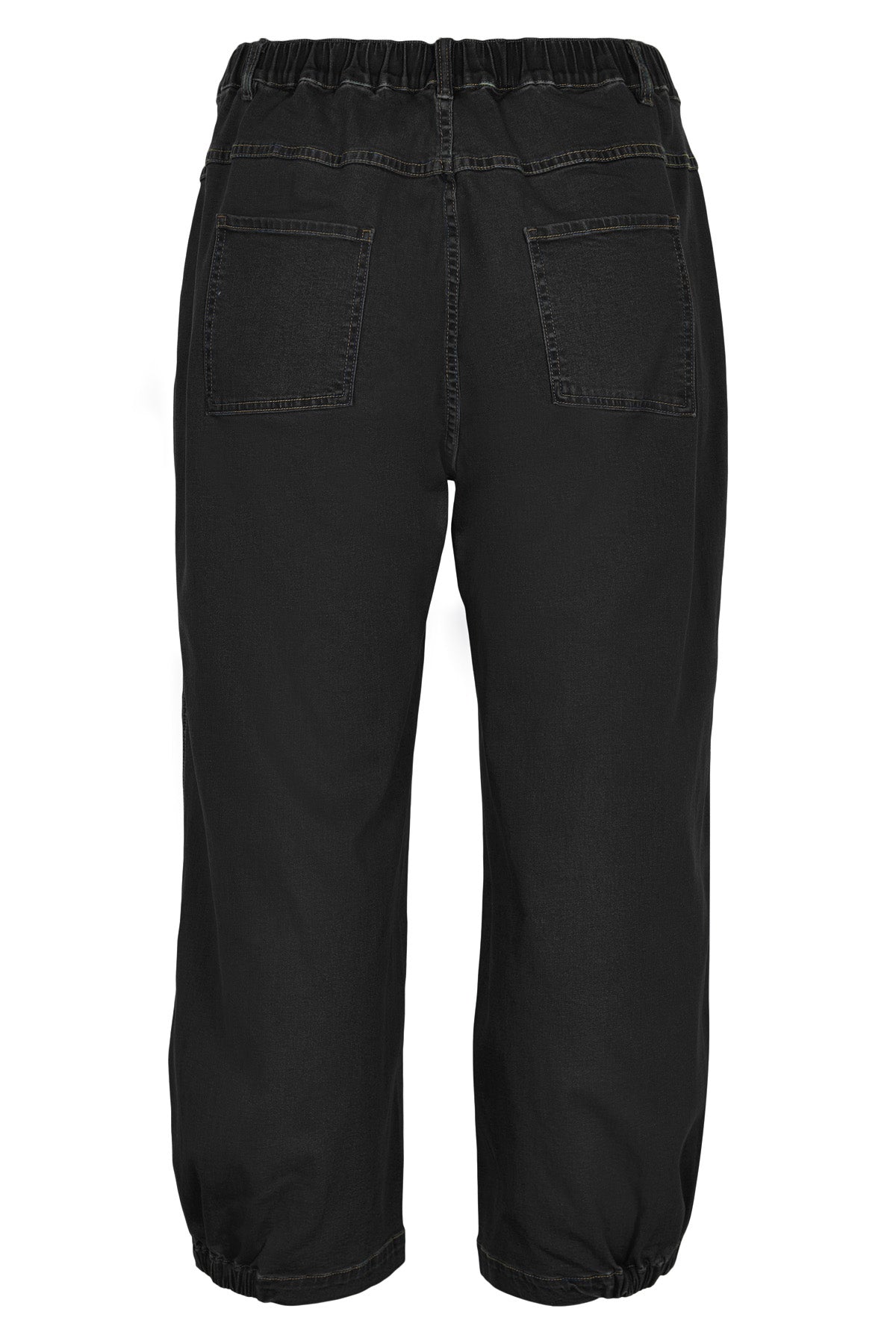 Clara Baggy Bukser Sort Denim