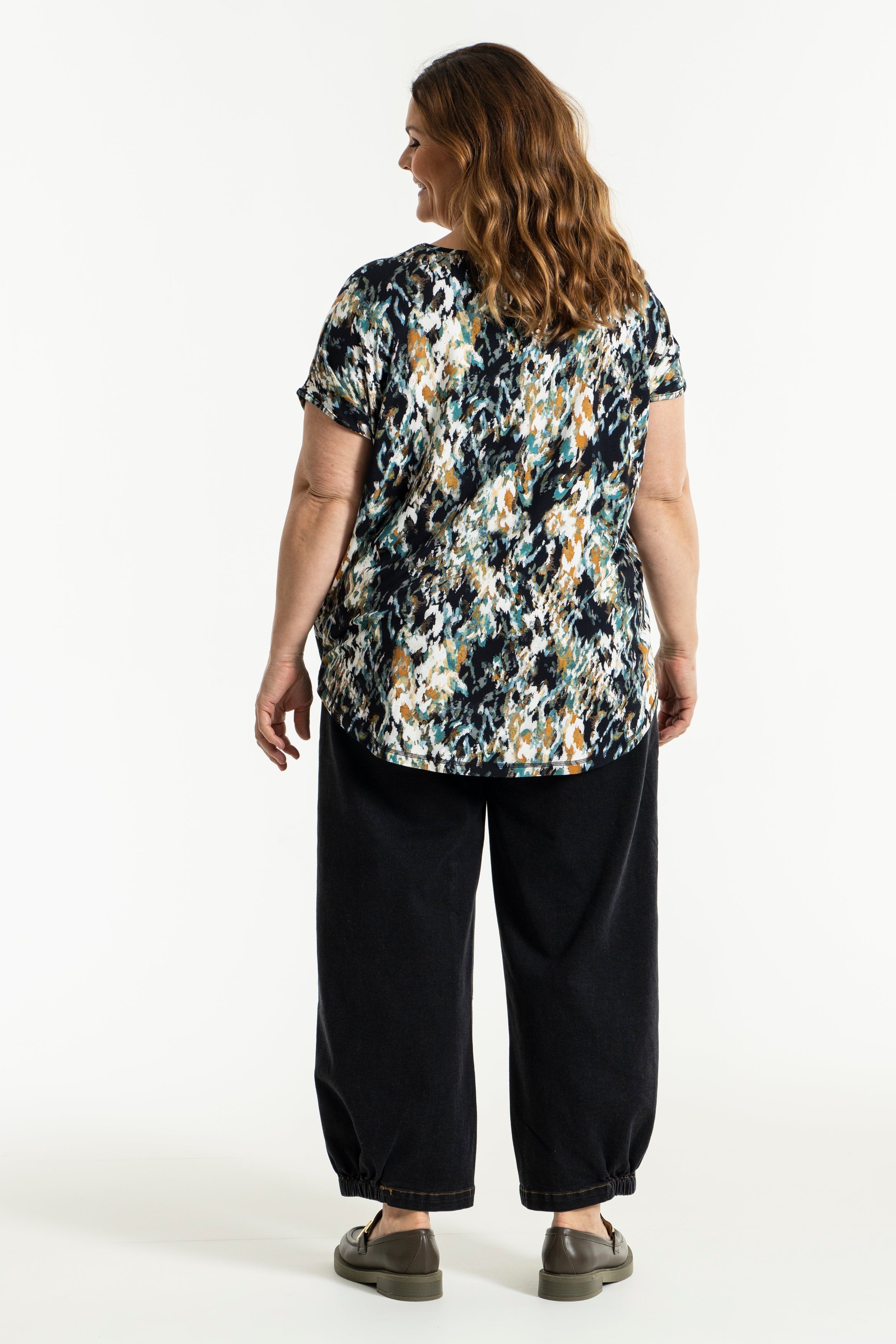 Clara Baggy Bukser Sort Denim