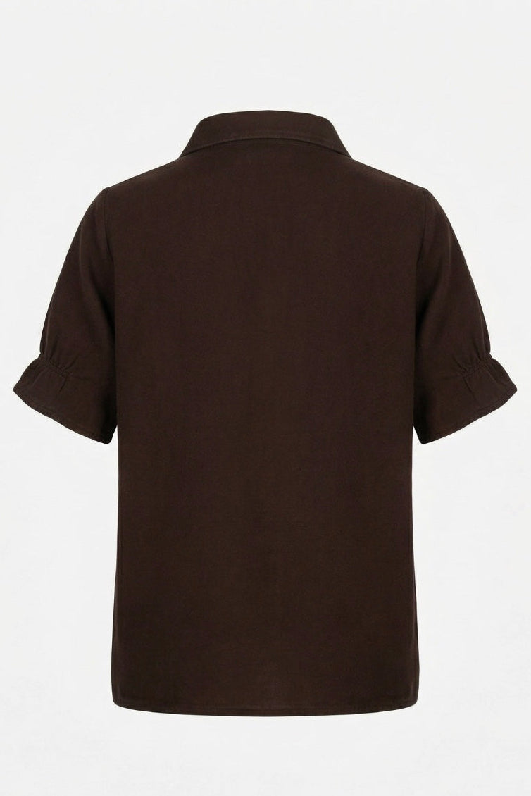 Eja Skjorte Bluse Brun