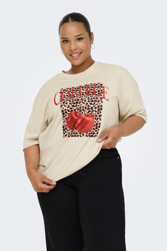 Kourtney T-shirt Beige