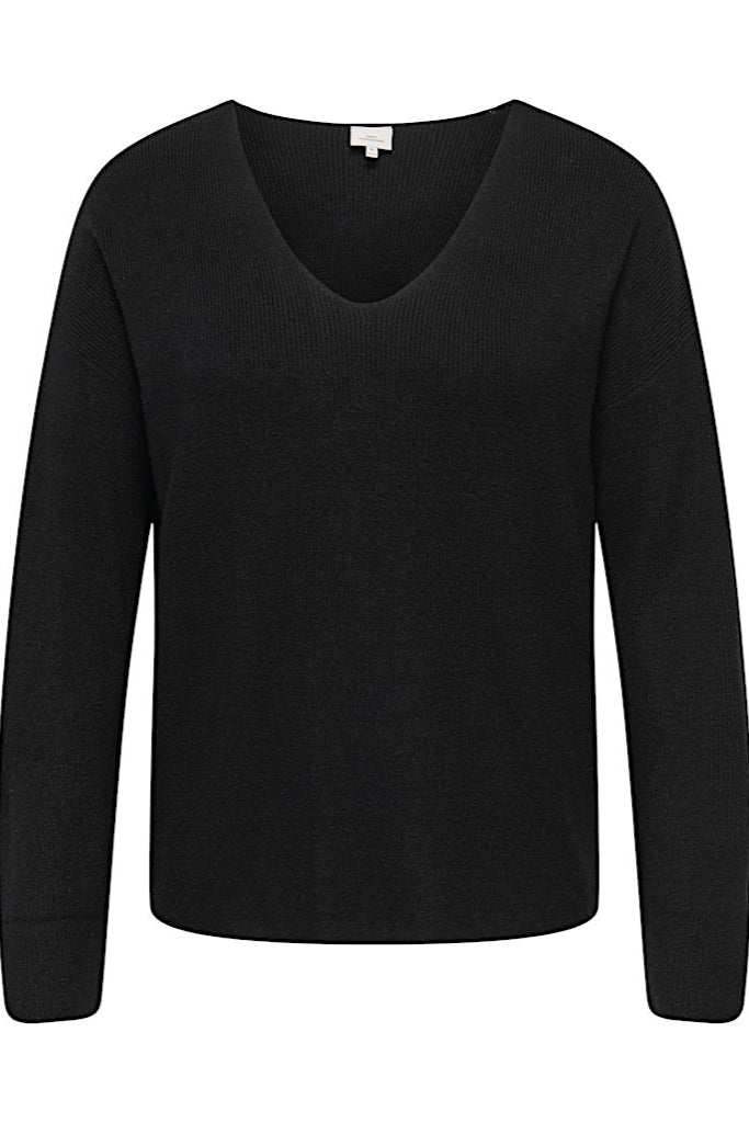 Ibi Strik Bluse Sort