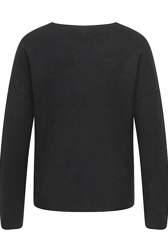 Ibi Strik Bluse Sort