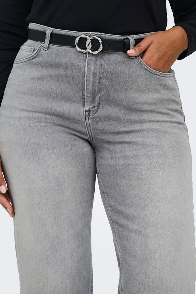 Willy Crop Jeans med vidde Grå