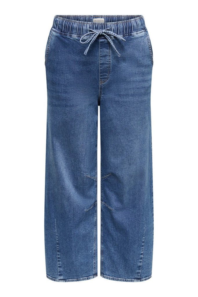 Ziva Pull-up jeans med barrel fit