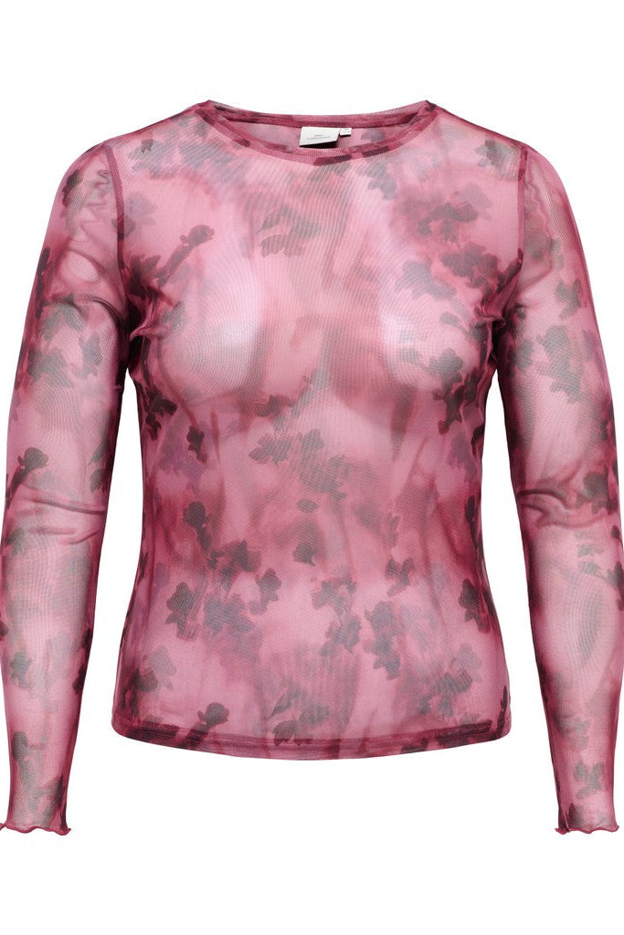 Jungle Mesh Bluse Rumba Red