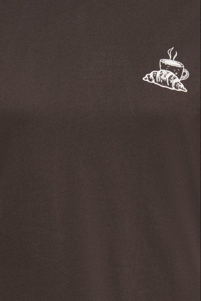 Mornings T-shirt Brun