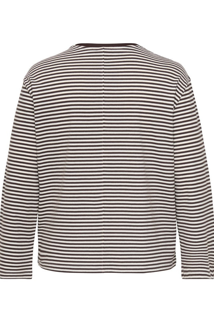 Carfreja Stribet Bluse brun