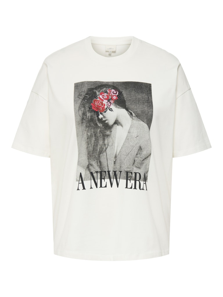 Winova Oversize T-shirt Råhvid