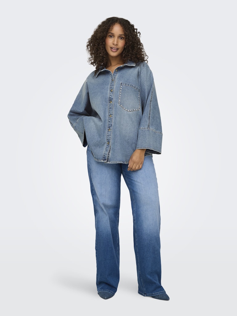 Grace Denim Skjorte Lyseblå