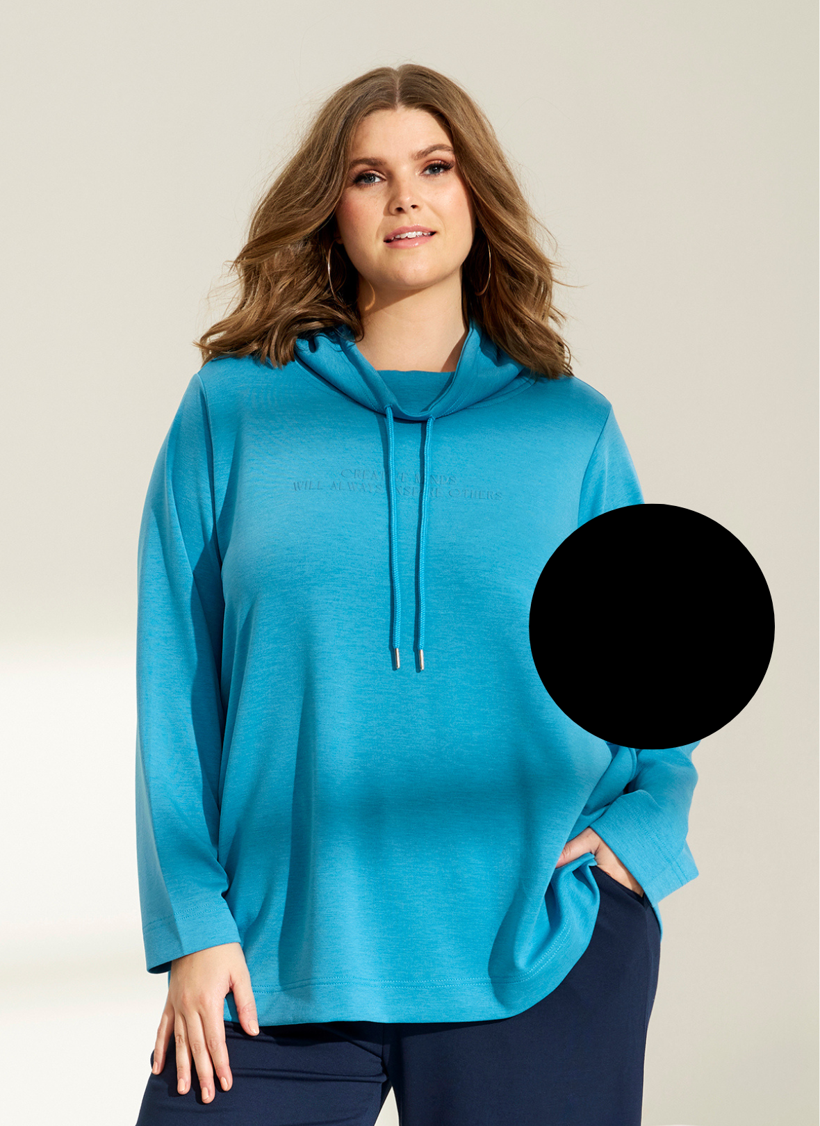 Mya Sweatshirts bluse Sort